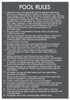 Illinois Pool Rules Sign