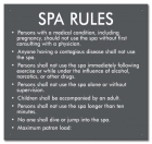 Iowa Spa Rules Sign