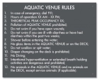 MAHC Aquatic Venue Rules Sign