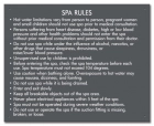 Maine Spa Rules Sign