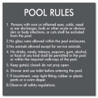 Maricopa County, Arizona Pool Rules Sign