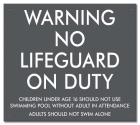 Massachusetts No Lifeguard On Duty Sign