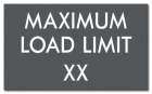 Maximum Load Pool Rules Sign
