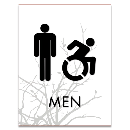 Men Sign w/Male & Dynamic ISA Symbols