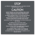 Mobile County, Alabama Spa Safety Rules Sign