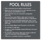 Montana Pool Rules Sign