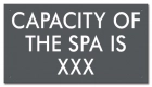 Montana Spa Capacity Sign