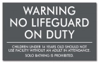 Nevada No Lifeguard Sign