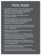 Nevada Pool Rules Sign