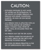 Nevada Spa Rules Sign