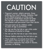 New Jersey Hot Tub Spa Caution Sign