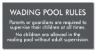 New Jersey Wading Pool Rules Sign