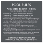 New York City Pool Rules Sign