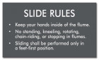 New York City White-Water Slide Rules Sign