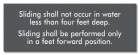 New York Deck Slides Rules Sign