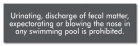 New York Pool Pollution Prohibited Sign