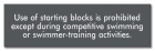 New York Starting/Diving Blocks Pool Sign