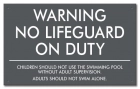 North Carolina No Lifeguard On Duty Sign