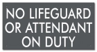Oklahoma No Lifeguard Sign