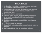 Oklahoma Pool Rules Sign