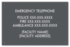 Ontario Canada Emergency Phone Sign