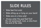 Oregon Waterpark Slide Rules Sign