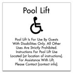 Pool Lift Rules w/ISA Symbol