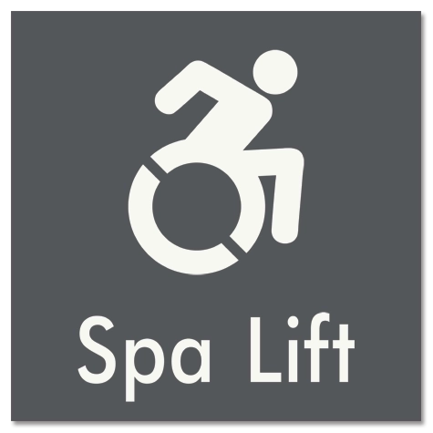 Spa Lift Sign w/Dynamic ISA Symbol
