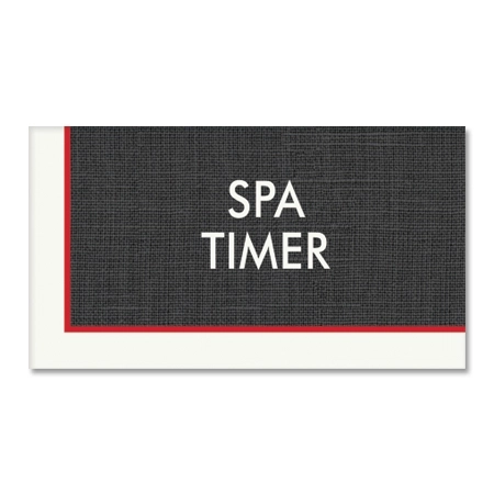 Spa Timer Sign