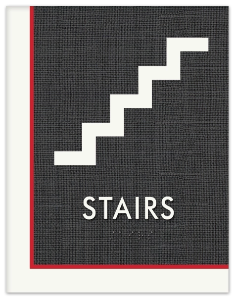 Stairs Sign w/Symbol