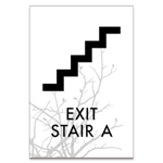 Stairway Exit Sign - DC Compliant