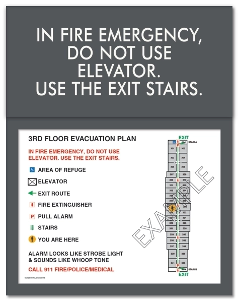 Standard Elevator Evacuation Plans - NYC Compliant
