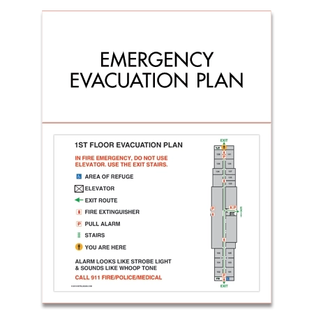 Standard Entrance Evacuation Plans - CA Compliant