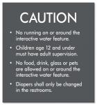 Utah Interactive Water Feature Caution Sign