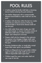 Utah Pool Rules Sign