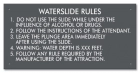 Wisconsin Waterslide Rules Sign