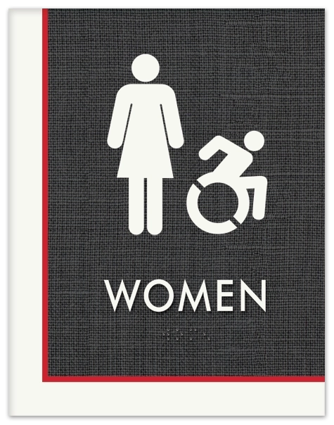 Women Sign w/Female & Dynamic ISA Symbols