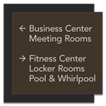 7-Line Directional Sign