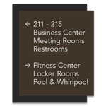 9-Line Directional Sign