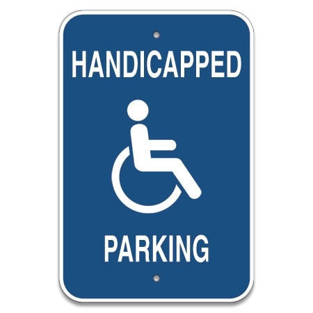 Accessible Parking Sign w/ISA Symbol