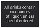 Alcohol Warning Sign - Alabama Compliant