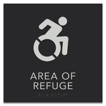 Area of Refuge Sign - Dynamic ISA Symbol