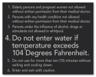 Atlanta, Georgia Spa Rules Sign