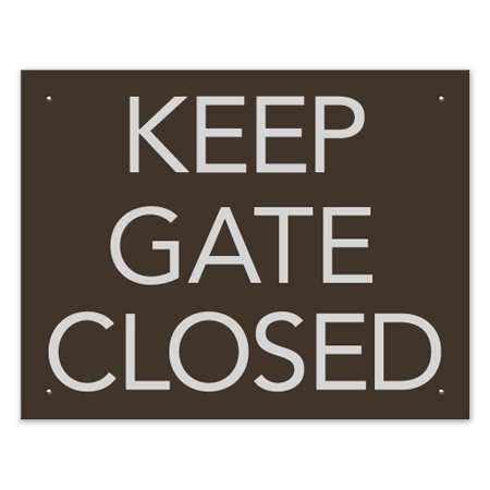 California Keep Gate/Door Closed Sign