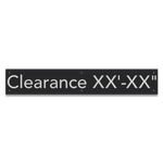 Clearance w/Height Indicator
