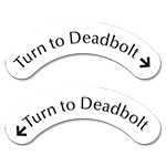 Deadbolt Decals - Package of 50