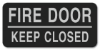 Fire Door - Keep Closed Label - 4 Pack