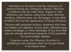 Illinois Beach Admission Rules Sign