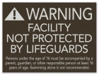 Illinois No Lifeguard Sign