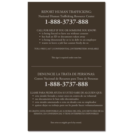 Maryland Large Human Trafficking Notice - Celtec